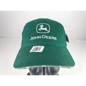 K-Products Unisex Adults Green White John Deere Adjustable Snapback Cap OS‎